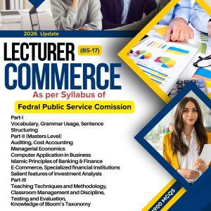 FPSC Lecturer Commerce (BS-17) PDF Book – 2026 Updated