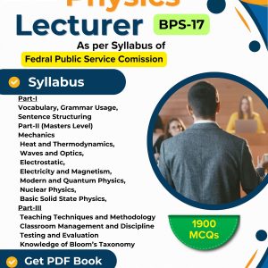 FPSC Lecturer Physics (BPS-17) PDF Book – 2026 Updated