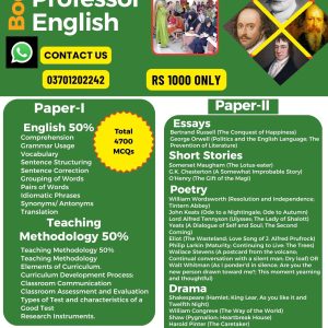 Assistant Professor English (BS-18) – 2026 Edition