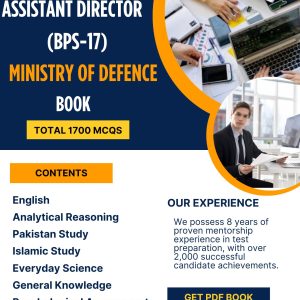 Assistant Director (BPS-17) MOD Preparation 2026 Book