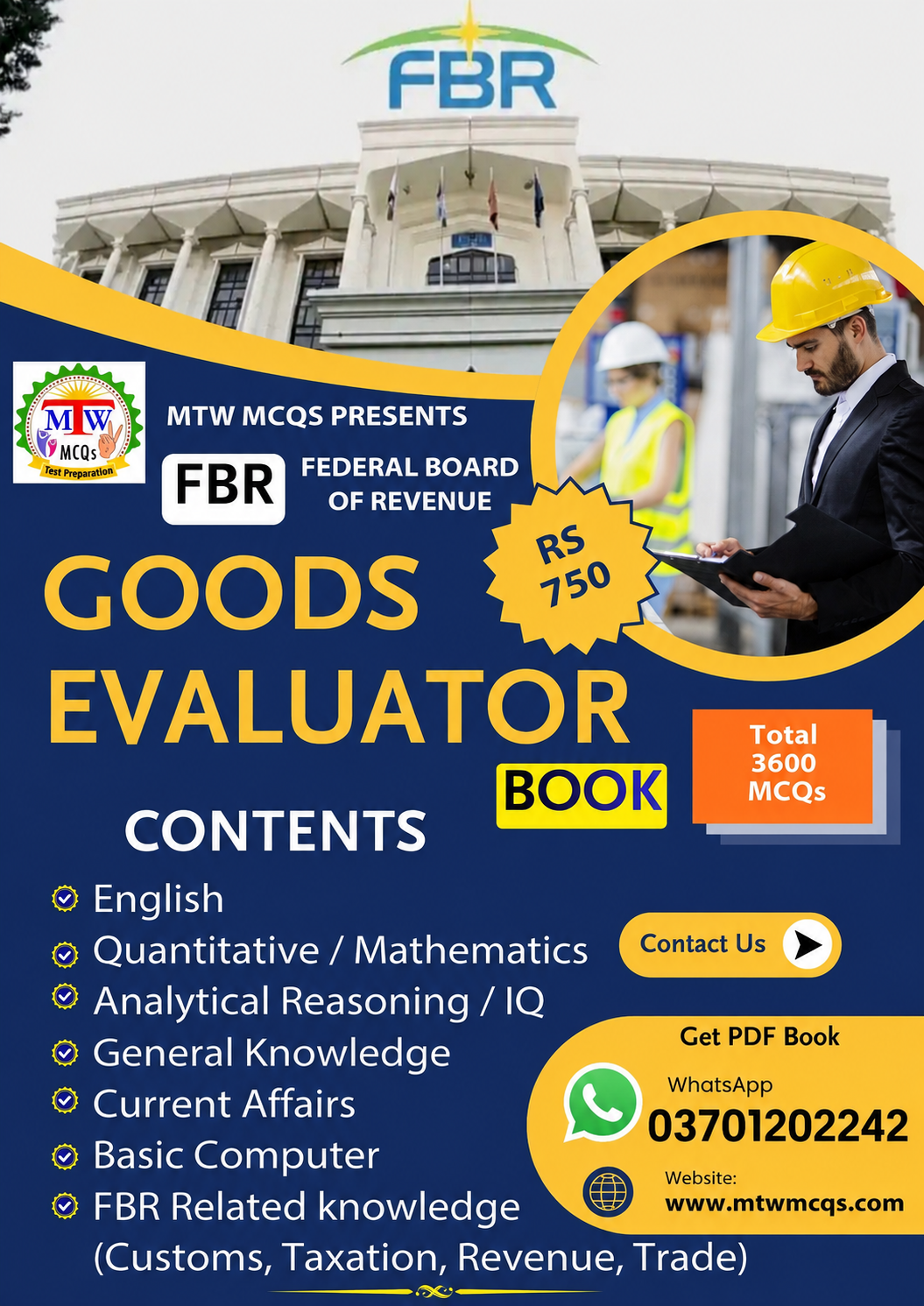 FBR Goods EvaluatorΒ Preparation Book β 2026 Updated Edition