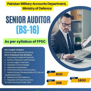 FPSC Senior Auditor BS-16 PDF Book – October 2026