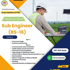 FPSC Sub Engineer Environment (BS-16) PDF Book – October 2026 Updated